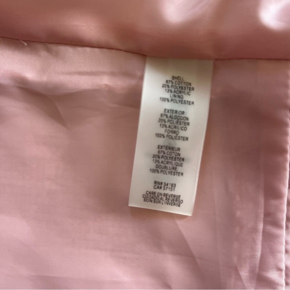 Karl Lagerfeld Pink Tweed Zip Front Blazer - Picture 14 of 16